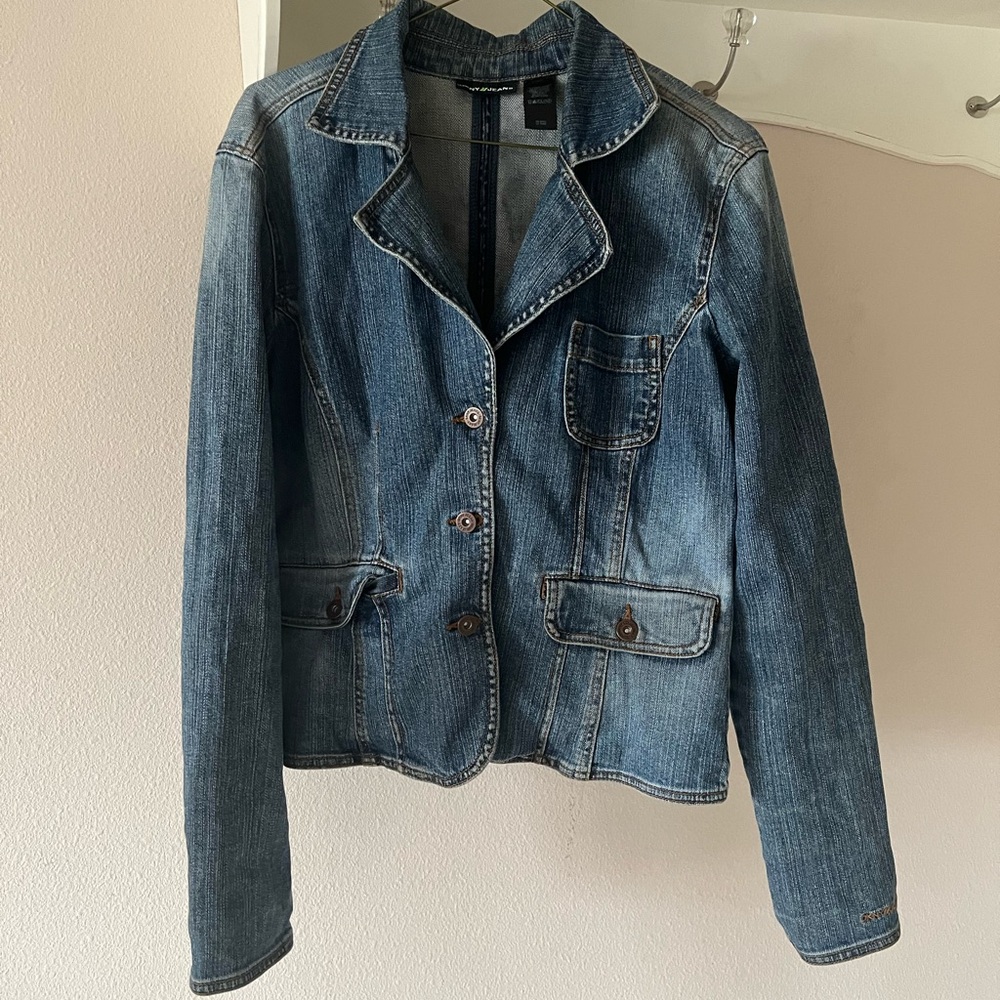 DKNY Y2K Blazer Denim Jacket - Picture 2 of 6